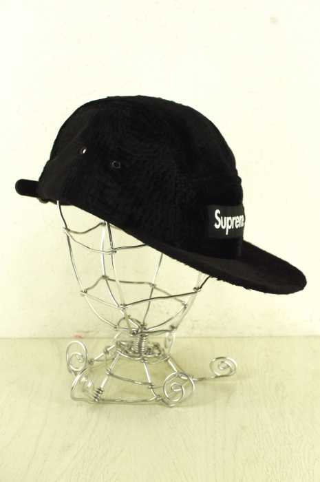 Supreme （シュプリーム） 16AW　ベロア　ボックスロゴキャンプキャップ メンズ 帽子