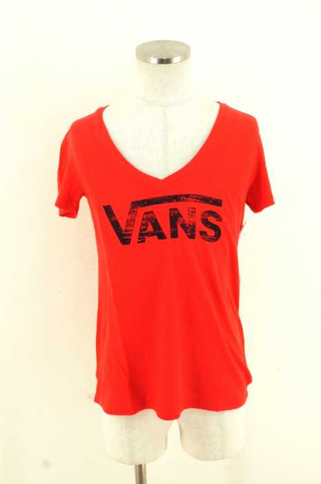 VANS (バンズ) ロゴプリントVネックTシャツ メンズ トップス