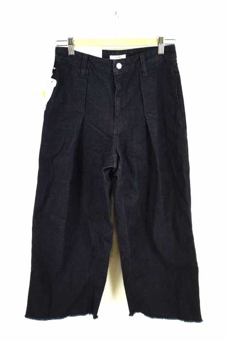 CLANE DESIGN (クラネデザイン) 17ssFUN OVER TUCKファンオーバータック カットオフ デニムパンツ レディース パンツ