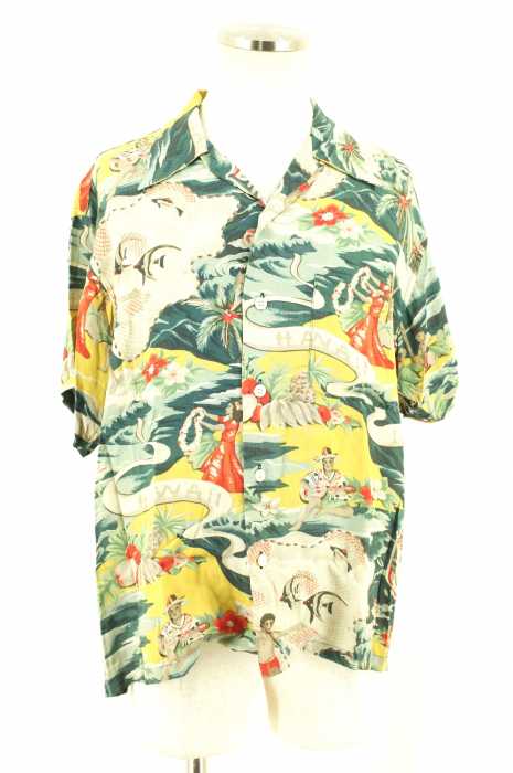 SUN SURF (サンサーフ) アロハシャツ レーヨンボタンシャツ メンズ トップス