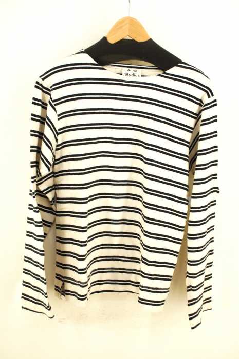 ACNE STUDIOS （アクネストゥディオズ） Blue Nimes ecru ボーダーバスクシャツ メンズ トップス
