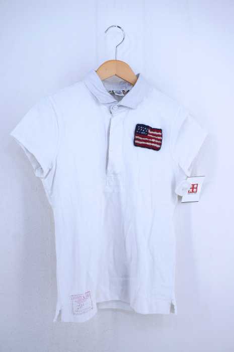Rugby Ralph Lauren（ラグビーラルフローレン） 国旗刺繍半袖ポロシャツ レディース トップス