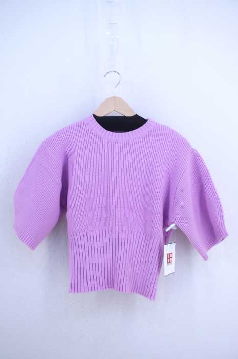 Ameri VINTAGE（アメリヴィンテージ） ハーフスリーブ切替ニット レディース トップス