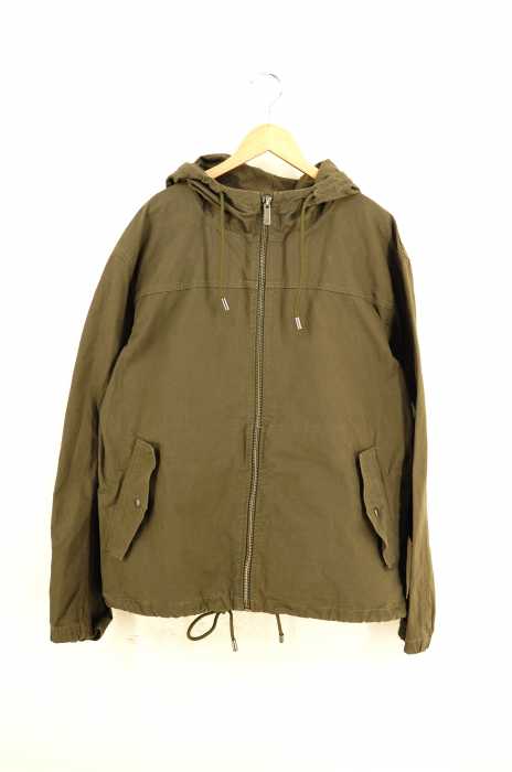 ZARA（ザラ） ミリタリーフードブルゾン メンズ アウター