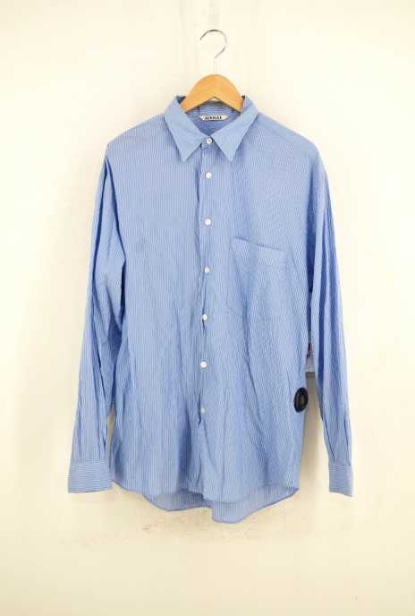 AURALEE（オーラリー） 19SS  FINX SILK STRIPE SHIRTS メンズ トップス