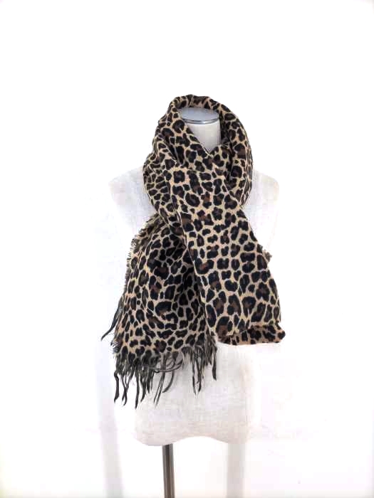 JOHN LAWRENCE SULLIVAN（ジョンローレンスサリバン） LEOPARD PRINTED SILK SCARF メンズ ファッション雑貨