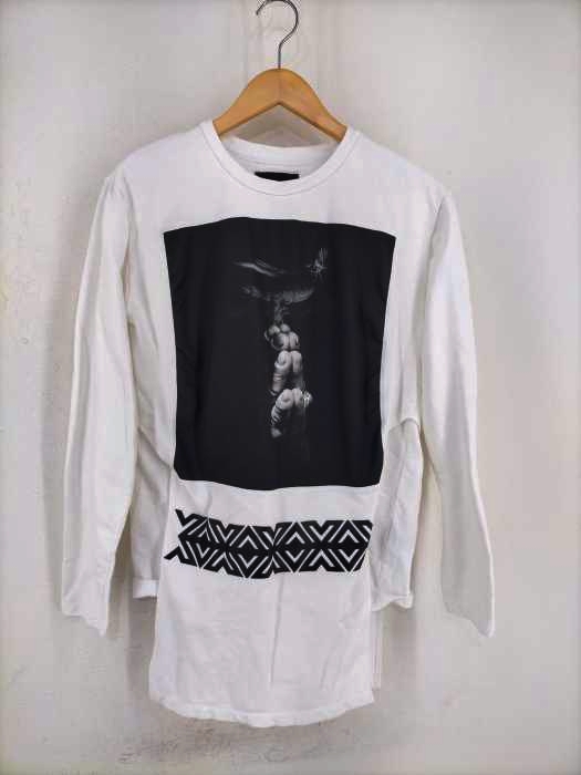 D.GNAK（ディナック） プリント クルーネックロングスリーブTシャツ メンズ トップス