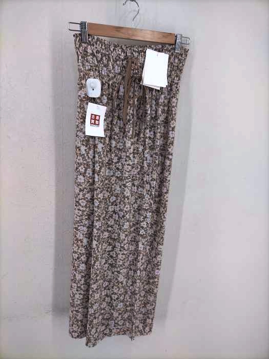 SNIDEL HOME(スナイデルホーム) 21AW レーヨンカットプリントシリーズロングパンツ レディース パンツ