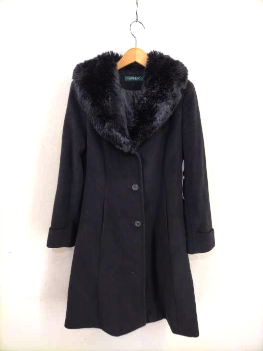 LAUREN RALPH LAUREN（ローレンラルフローレン） ファーショールカラー ウールコート レディース アウター