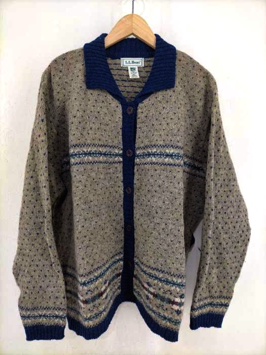 L.L.Bean（エルエルビーン） 70S-80S チロリアンボタンカーディガン メンズ トップス