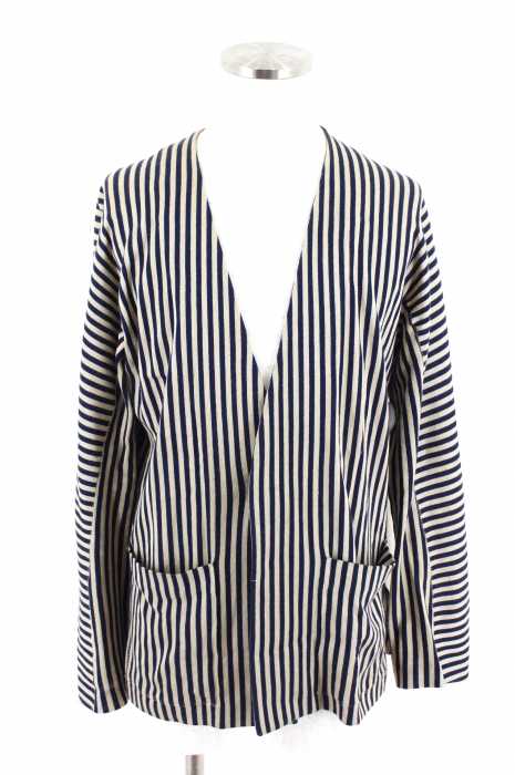 TOMORROWLAND（トゥモローランド） 16SS　ストライプ柄コットンカーディガン メンズ トップス