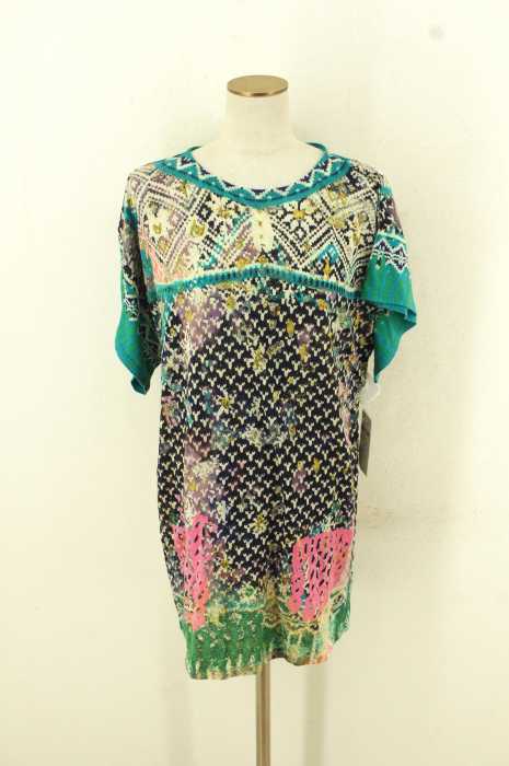 TSUMORI CHISATO （ツモリチサト） 12AW　総柄コットンロングカットソー レディース トップス