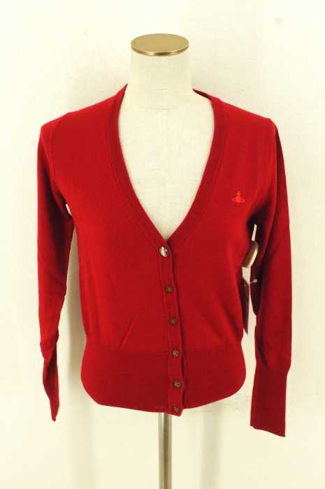 Vivienne Westwood RED LABEL （ヴィヴィアンウエストウッドレッドレーベル） フロントロゴウールボタンカーディガン レディース トップス