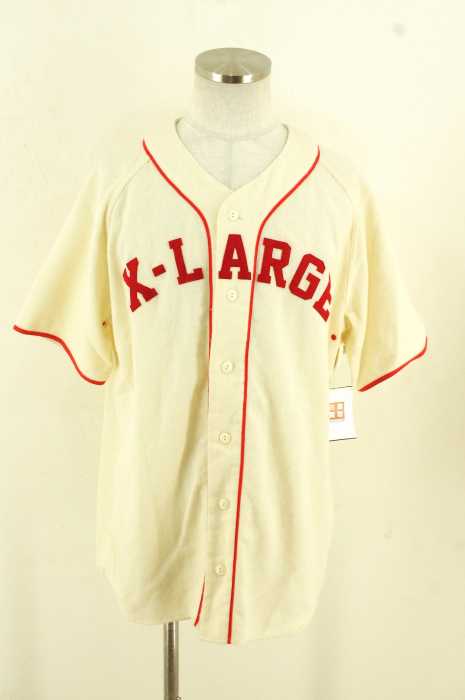X-LARGE （エクストララージ） ウール混 半袖ベースボールシャツ メンズ トップス