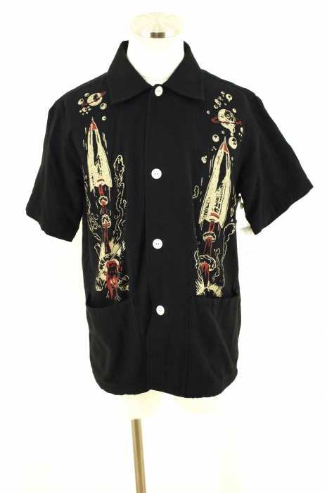 WEIRDO （ウィアード） 17SS ROCKET - S/S SHIRTS ロケットプリント半袖シャツ メンズ トップス