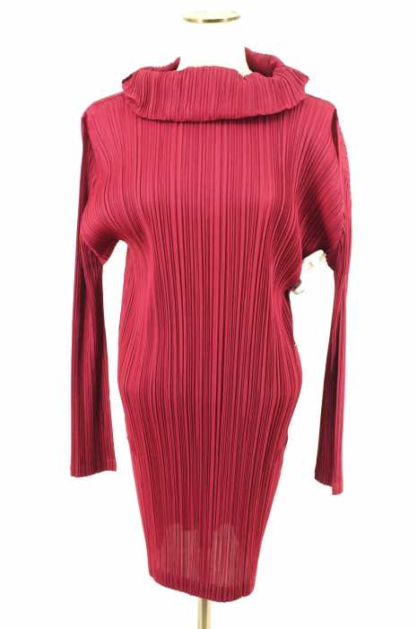 PLEATS PLEASE ISSEY MIYAKE （プリーツプリーズイッセイミヤケ） プリーツ加工タートルネック レディース ワンピース
