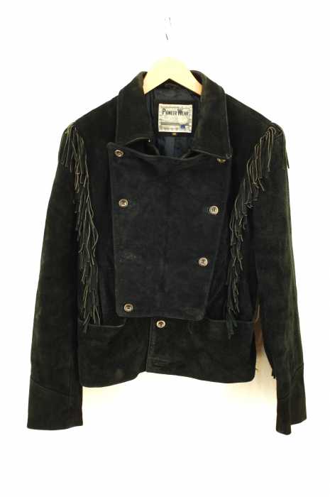 PIONNER WEAR () フリンジ装飾レザージャケット メンズ アウター