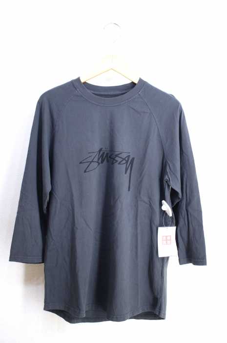 STUSSY (ステューシー) フロントロゴラグラン7分袖カットソー メンズ トップス