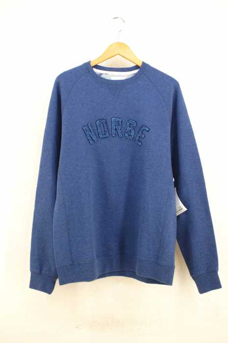 NORSEPROJECTS（ノースプロジェクツ） Ketel Logo Solid Brushed パイルロゴクルーネックスウェット メンズ トップス