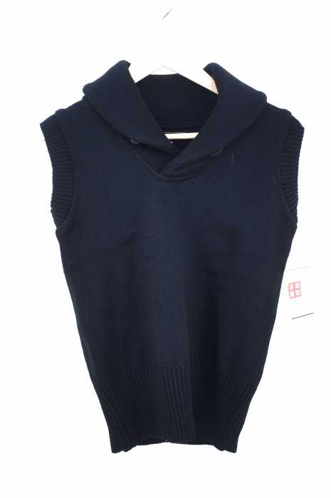 WEARMASTERS(ウェアマスター) Lot.588 V Neck Vest ブラックシュロップシャーニット メンズ トップス