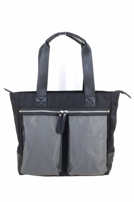 KIRAKKI LEATHER （キラッキレザー） ナイロン×レザー  2way バイカラートートバッグ メンズ バッグ
