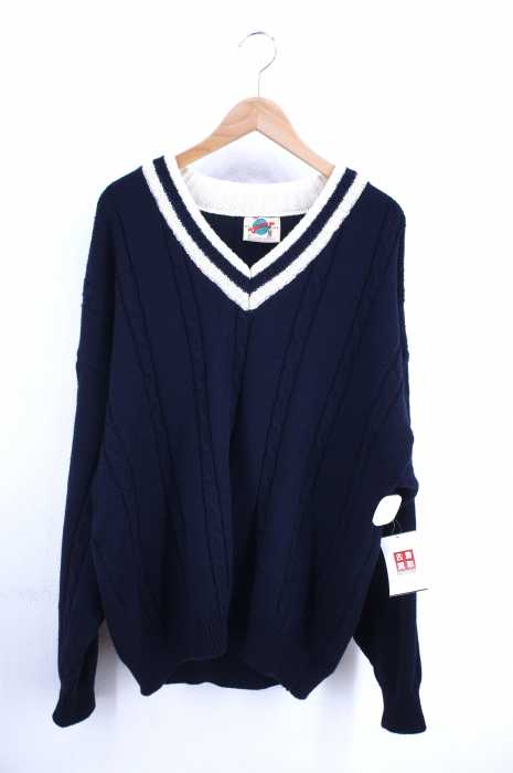 USED古着  （ユーズドフルギ） Vintage ビンテージ チルデンセーター メンズ トップス