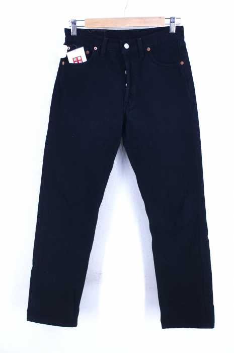 Levi's (リーバイス) 501 後染めブラックデニムパンツ メンズ パンツ