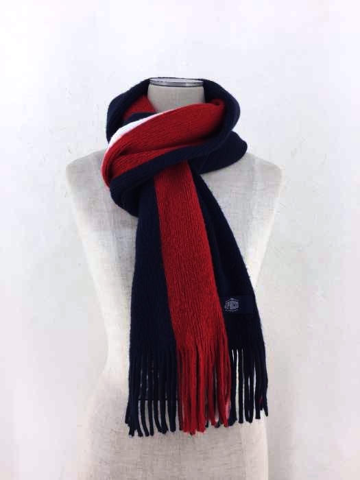 J.PRESS（ジェイプレス） トリコロール アクリルマフラー メンズ ファッション雑貨