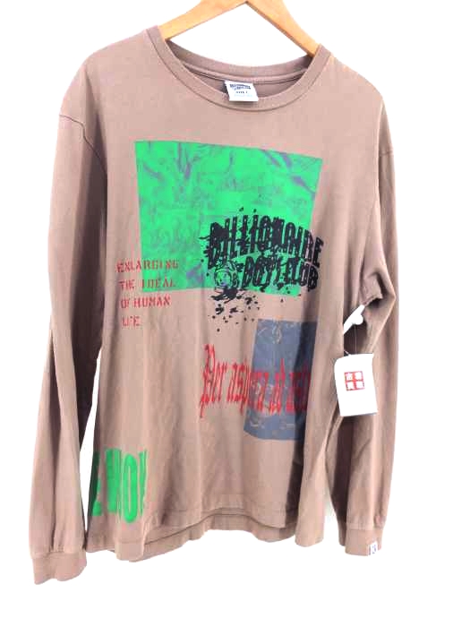 Billionaire Boys Club（ビリオネアボーイズクラブ） College Print Shirt プリントクルーネックロングスリーブTシャツ メンズ トップス