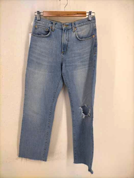 ZARA（ザラ） カットオフ加工 ダメージデニムパンツ レディース パンツ