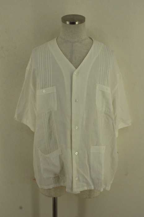 bukht （ブフト） 15SS ノーカラーキューバシャツ メンズ トップス
