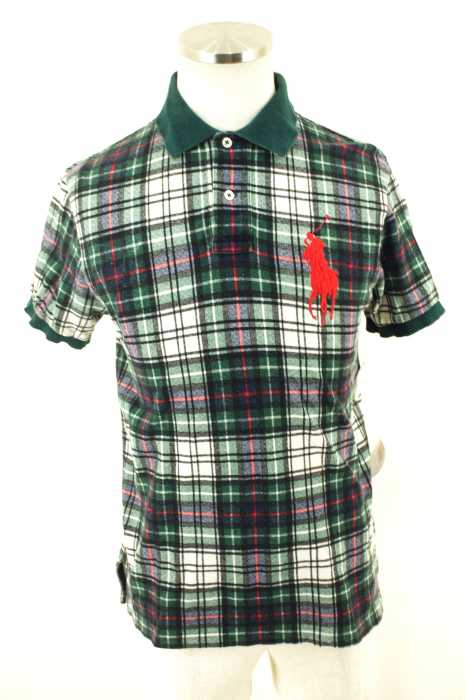Polo by RALPH LAUREN (ポロバイラルフローレン) ビッグポニー刺繍チェック半袖 メンズ トップス