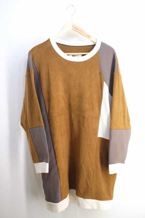 MM6 Maison Margiela （エムエムシックス メゾンマルジェラ） 切替スエードワンピース レディース ワンピース