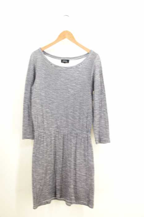 A.P.C. (アーペーセー) 長袖ボーダー柄ワンピース レディース ワンピース