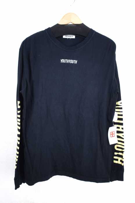 YOUTH YOUTH（ユースユース） ロゴプリント クルーネックロンT メンズ トップス