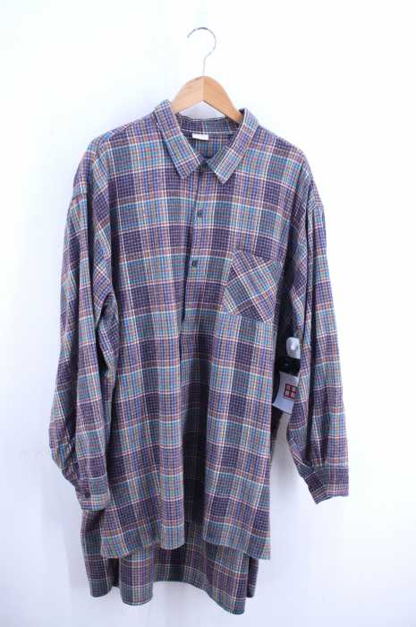USED古着  （ユーズドフルギ） Vintage ビンテージ チェック グランパシャツ メンズ トップス