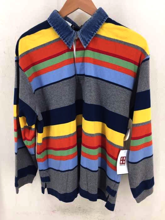LANDS END（ランズエンド） 90年代 デニム切替 ラガーシャツ メンズ トップス