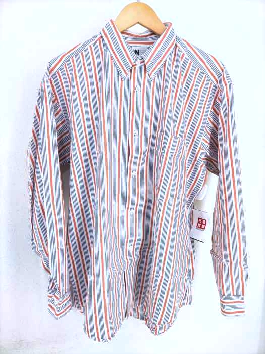 im ISSEY MIYAKE DESIGN STUDIO(イッセイミヤケデザインスタジオ) 80~90S ストライプ柄ボタンダウンシャツ メンズ トップス