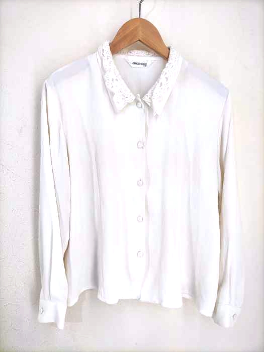 USED古着（ユーズドフルギ） GRACE HOUSE 襟レースブラウス レディース トップス