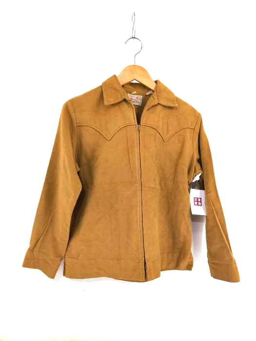 USED古着(ユーズドフルギ) 50~60S フロントジップネルウエスタンシャツ メンズ トップス