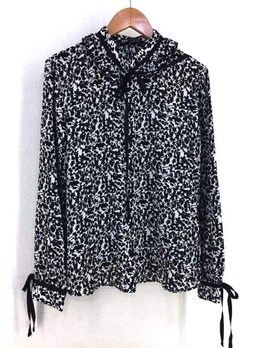 ZARA（ザラ） 総柄リボンブラウス レディース トップス
