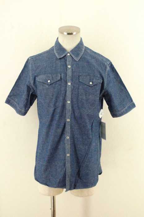 G-STAR RAW (ジースターロウ) 半袖シャンブレーシャツ メンズ トップス
