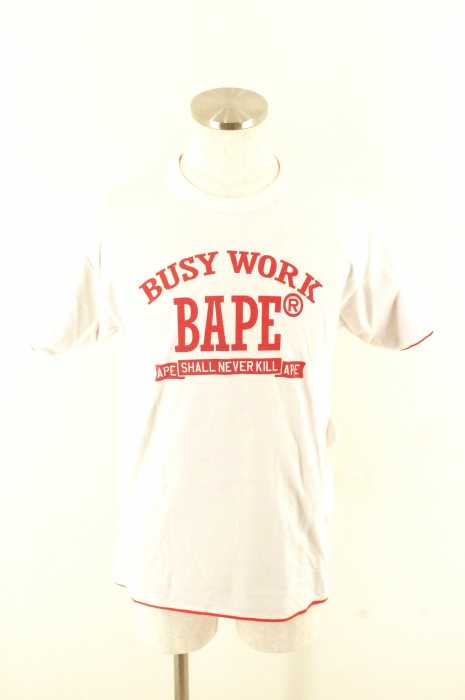 A BATHING APE (アベイシングエイプ) リバーシブルプリントTシャツ メンズ トップス