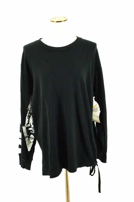 FACETASM (ファセッタズム) 17SS 袖プリントスリットカットソー レディース トップス