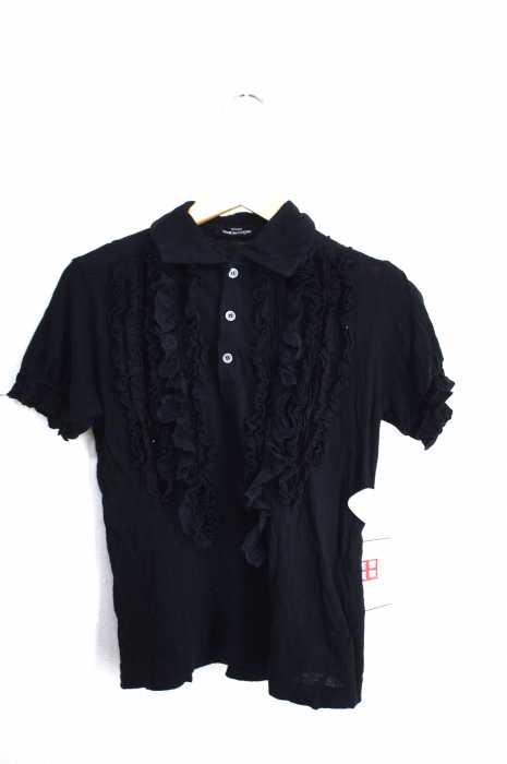 tricot COMME des GARCONS （トリココムデギャルソン） AD2005 フリルデザインニットポロシャツ レディース トップス