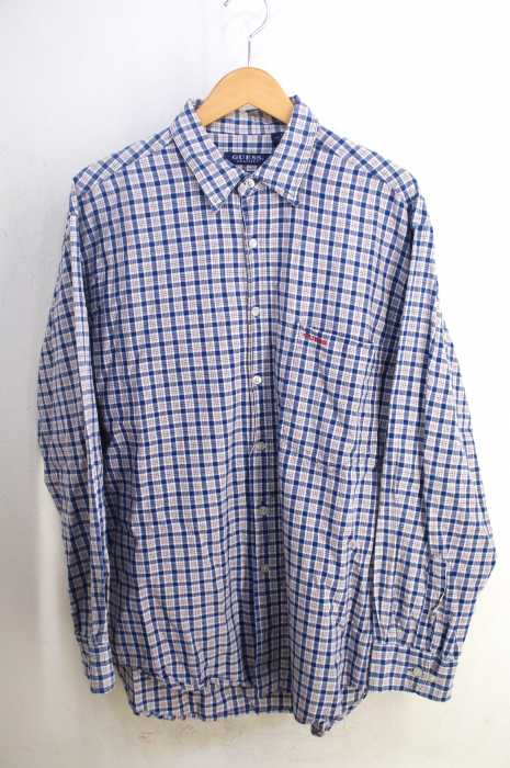 GUESS（ゲス） チェック柄BDシャツ メンズ トップス