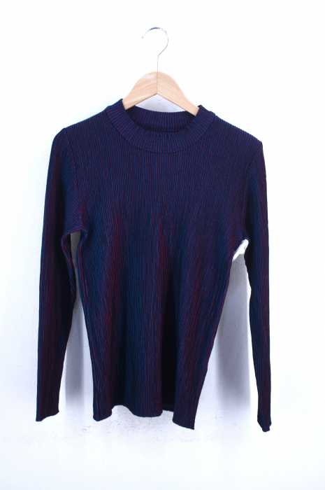 ISSEY MIYAKE(イッセイミヤケ) ストライププリーツカットソー レディース トップス