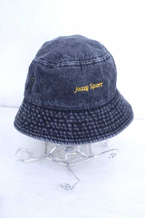 JAZZY SPORT(ジャジースポート) NEWHATTANボディ ロゴ刺繍デニムバケットハット メンズ 帽子