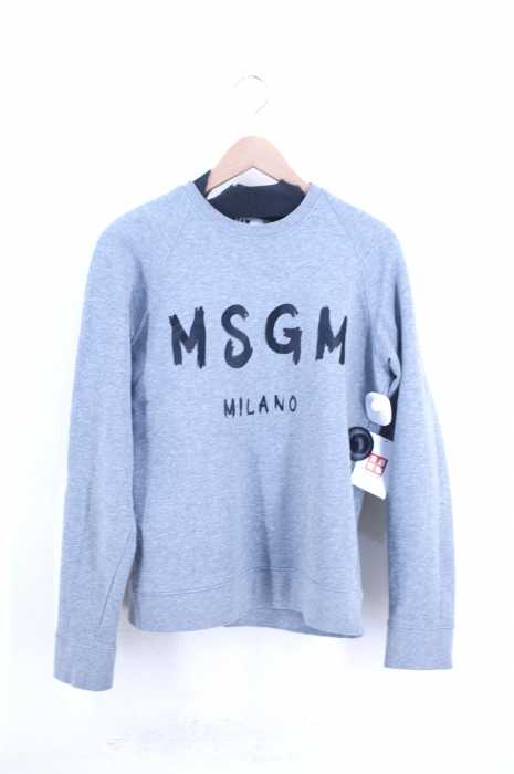 MSGM（エムエスジーエム） ロゴプリントコットンスウェット メンズ トップス