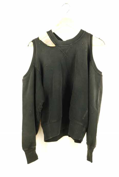DIESEL（ディーゼル） ダメージ加工クルーネックスウェット レディース トップス